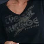 Pilcro Anthropologie V-Neck Music Lyrical Mirage Festival Top Size X-Small Photo 3