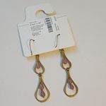 Gap Gold and Pink Drop Earrings Photo 2