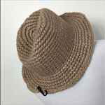 D&Y crocheted Panama brim boho hat in taupe Photo 8
