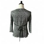 Vot.1 Black White Print Lace Trim V Photo 1