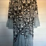 Paisley Vine Sweater Dress Tunic Black Size XL Photo 1