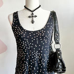 L'Agence Blue Star Tank Top, Vintage 90s Y2K‎ Retro Casual Festival Indie Sleaze Medium Photo 0