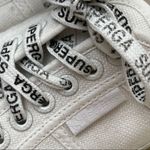 Superga White Slip On Backless Sneakers Logo Laces 39/7 Photo 2