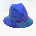 Acoca Collection Ireland Wool Plaid Hat 7.5"‎ Purple Photo 4