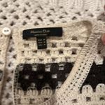 Massimo Dutti MAXIMUM DUTTI WOMENS BLOUSE MEDIUM Striped Crochet Tank Top Photo 3