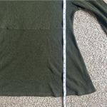 Olive Green Ribbed Knit Top Babydoll Blouse Maternity Casual Comfy Medium Photo 5