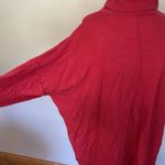 Eileen Fisher Turtleneck Sweater Sz LG 100% Merino Wool Red Holiday Dressy Photo 6