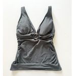 Michael Kors Gunmetal Tank Bathing Suit Cruise Swimwear Sleek Top Part XS Photo 1