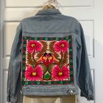 Dazedwaves juniors Blue Cropped Jean Jacket with Vintage Style large Size undefined Photo 1