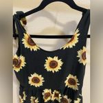 SO  Black Sunflower Print Romper Women's Sz Small Photo 3