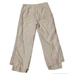 Jason Wu Linen Blend Tan Khaki High Rise Trousers Braid Accent 6 Cropped Photo 1