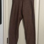 Lorna Jane 💙 Thermo Tech High Fold Full Length Leggings in Chocolate Marl Photo 3