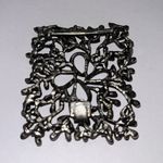 Vintage unsigned tree earthy buckle silver metal unsigned Photo 3