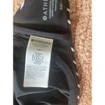 Athleta  Black White Stripe High Neck Crossback Swim /Sport Top 34B/C Photo 4