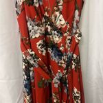 Chetta B  Red Floral Maxi Dress Photo 2
