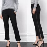 La Ligne Moto Pants Women’s Small Black Cropped Zip Hem Pull Photo 1