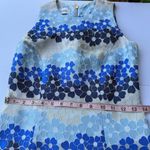 Sara Campbell Cream Sheath Midi Dress Halter Neckline Sz 0 Blue Photo 11