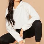 SheIn Plush Cropped Teddybear Hoodie Photo 0