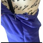 Banana Republic Halter Purple Pleated Front Sleeveless Fit & Flare Dress Size 8 Photo 7