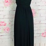 Ceremony black wrap tie waist floor length gown Size XXS Photo 5