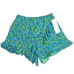 Patrons of Peace NWT Women’s Boutique Skort Blue Floral Ruffled Size Medium Photo 2