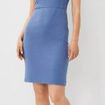 EUC Carven blue dress Open V Photo 0