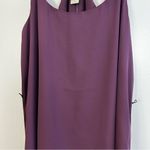Loft NWT  Purple Spaghetti Strap Shift Mini Dress W/ Belt Loops Size Small Photo 6