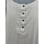 Ash  & Ember Sleeveless Shift Dress Cream Size Large 100% Cotton Blush Pink Photo 7