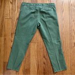 Nili Lotan East Hampton Pants Green Cameo Frayed Hem Women’s Size 10 Photo 8