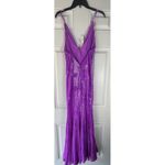 NBD X BY  NEW sequined Chiquitita Gown In maxi Lavender Size Small Revolve Photo 5