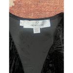 OH MY LOVE London Womens Sexy Plunge Velour Bodysuit Medium Black Photo 4
