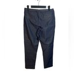 Hue Blue & Gold Pull On Ankle Pants Photo 1