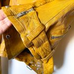 Mauritius Wild 2 RF Leather Moto Jacket Lambskin Sunrise Yellow Medium EUC Photo 4