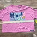 Disney  Stitch Angel Hugging '' I NEED A HUG''Crop T-Shirt PURPLE/PINK MEDIUM #18 Photo 5