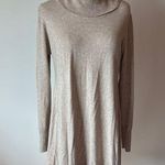 Tan Cowl Neck Sweater with A Photo 0