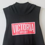 Victoria's Secret Sport Cotton Black Sleeveless Racerback Workout Hoodie Small Photo 1