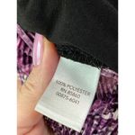 Christopher & Banks Vintage Y2K Purple Whimsigoth Dark Romantic Sequin Babydoll Top with Broach Sz S Photo 6