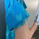 Art to Wear River Landscape Midi/Maxi Dress One of a Kind Lagenlook Handmade Blue Photo 3