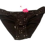 Xhilaration New XS Bikini Bottoms Black Eyelet Pattern NEW NWT Photo 0