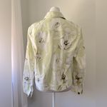 Jones Wear Vintage ‘00s  Sport Light Green & White Floral Print Cotton Jacket Photo 5