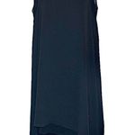 BCBGMAXAZRIA Asymmetrical High Low Chiffon Layered Dress Black Small Photo 3