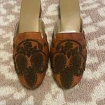 SAACHI Embroidered Flats Brown Size 8 Photo 1