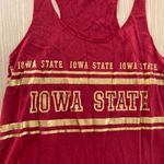 Zoozatz Iowa State Cyclones Red Tank Top Womens Size Small  Gold Lettering Logo Photo 1