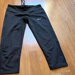 Nike  Black Leggings with White Swoosh Photo 8