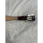 Lake Shore Drive Women's Western Brown Leather Silver Buckle Belt S/M SKU 3260 Photo 3