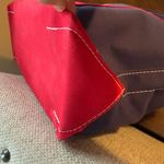 L.L. Bean Boat & Tote Bag Blue Red Canvas 16x12” Removable Stitching‎ Or Patch K Photo 7