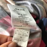 Emilio Pucci  Silk Striped Pink and Navy Wrap Dress Photo 10