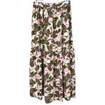 Parker  Soft White Floral Botanical Print Lined Green Pink Skirt Size NWT Size 4 Photo 7
