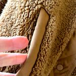 Cozy Sherpa  Jacket Brown Fleece Womens Small Photo 10