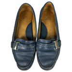 Peter Millar lf14f01 Blue Leather Loafers Flats Women's Size 7.5 Photo 1